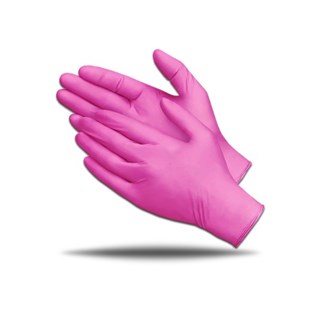 Artist Choice Nitrile Gloves PINK Powder Free 100pk